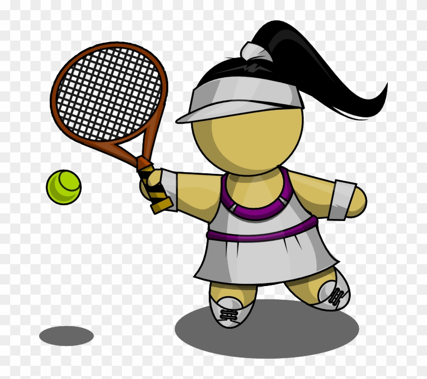 Free Female Tennis Player Clip Art - Tennis Player Clipart Transparent #578008
