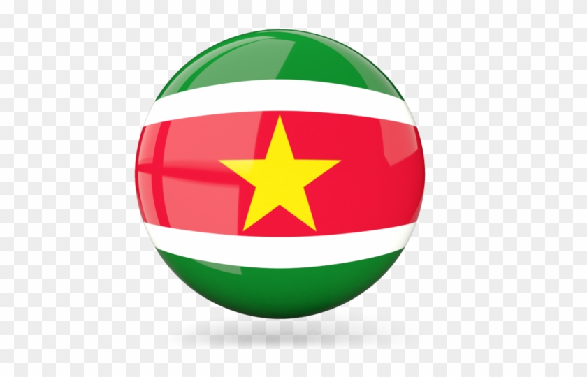 Illustration Of Flag Of Suriname - Suriname Flag Icon #578063