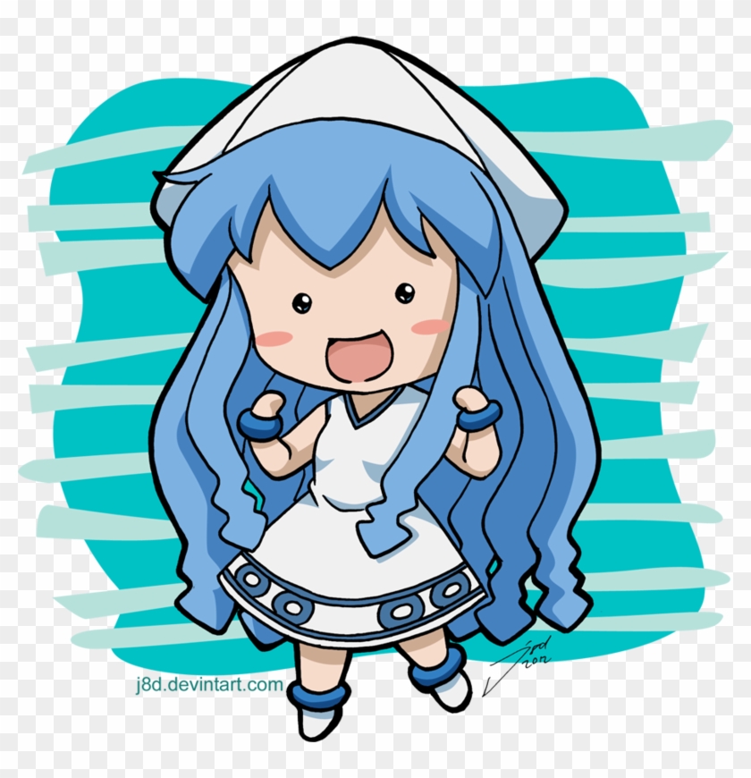 Mini Ika Musume Wake Up Hungry Looking for Owner  Bilibili