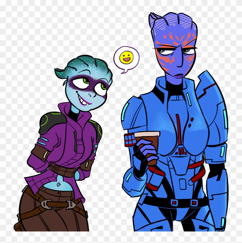 Pebee And Wasea By Hazard-girl - Peebee Mass Effect Fan Art #578134