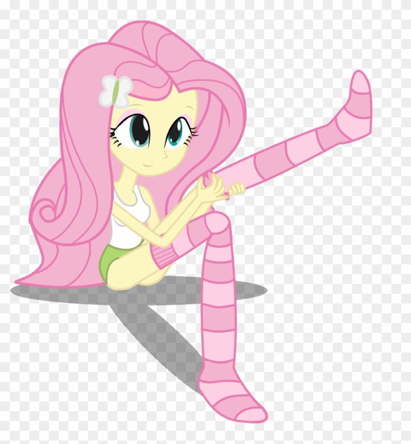 Equestria Girls Fluttershy Putting On Socks - My Little Pony Equestria Girls Fluttershy #578293