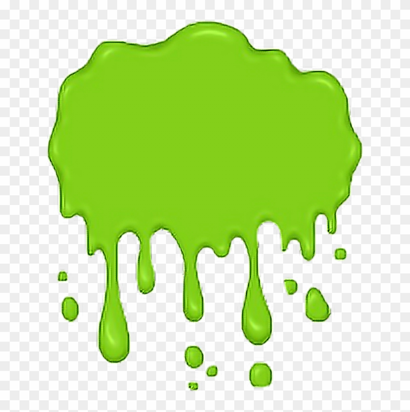 Scgreen Green Slime Lime Sludge Sticker Beach Spooky - Black Liquid Drop #578340