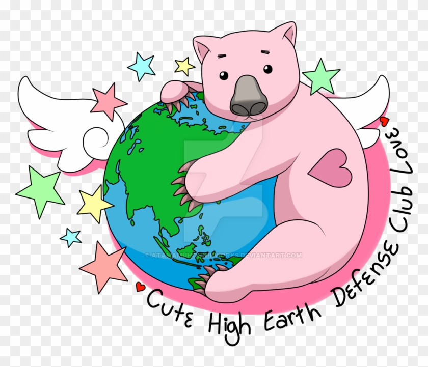 Atamamuhonninworks Cute High Earth Defense Club Love - Cartoon #578437