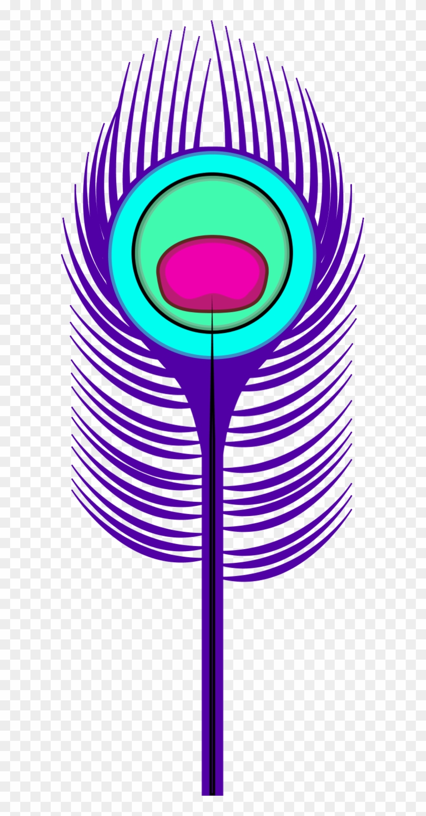 Peacock - Feather - Border - Clipart - Peacock Feather Clip Art #578592