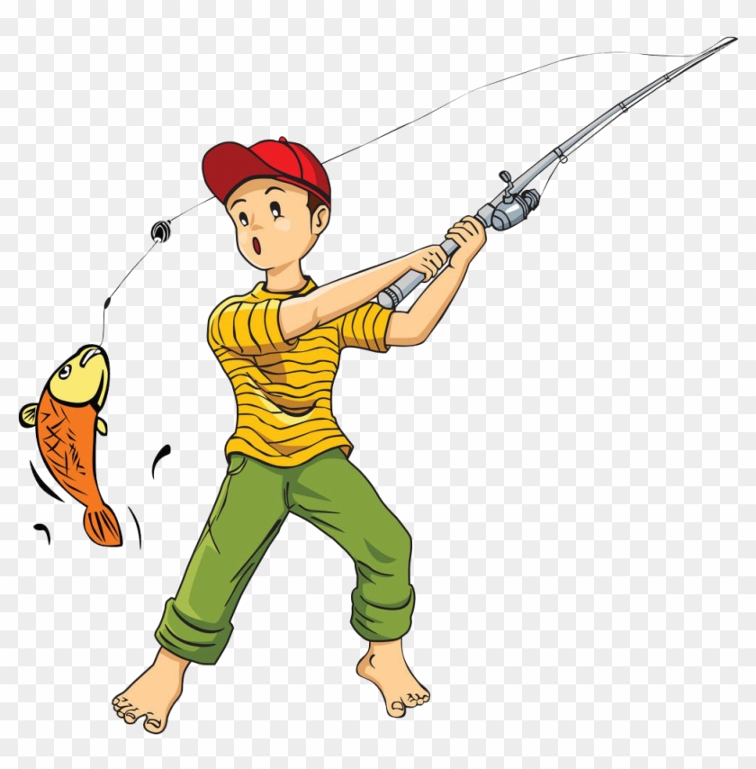 Fishing Rod Cartoon - Catch Cartoons Png #578616