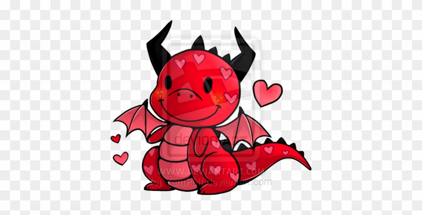 Chubby Lil Valentine's Dragon - Valentine Dragon #578836