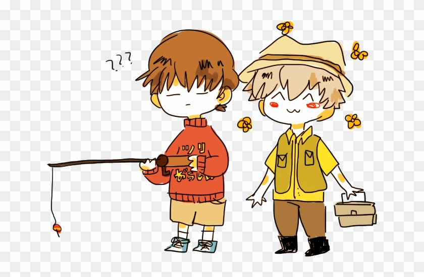 Fishing Clipart Anime Boy - Boys Are Going Fishing Clipart - Free  Transparent PNG Clipart Images Download