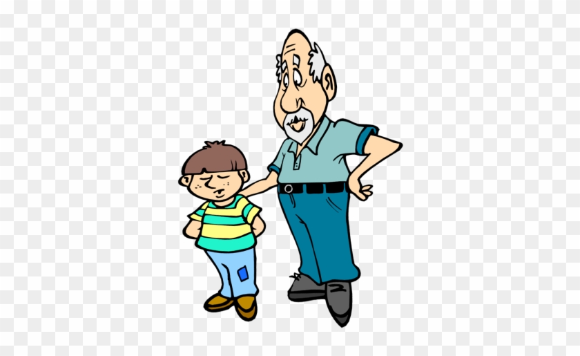 Grandfather And Grandson Clipart #578853