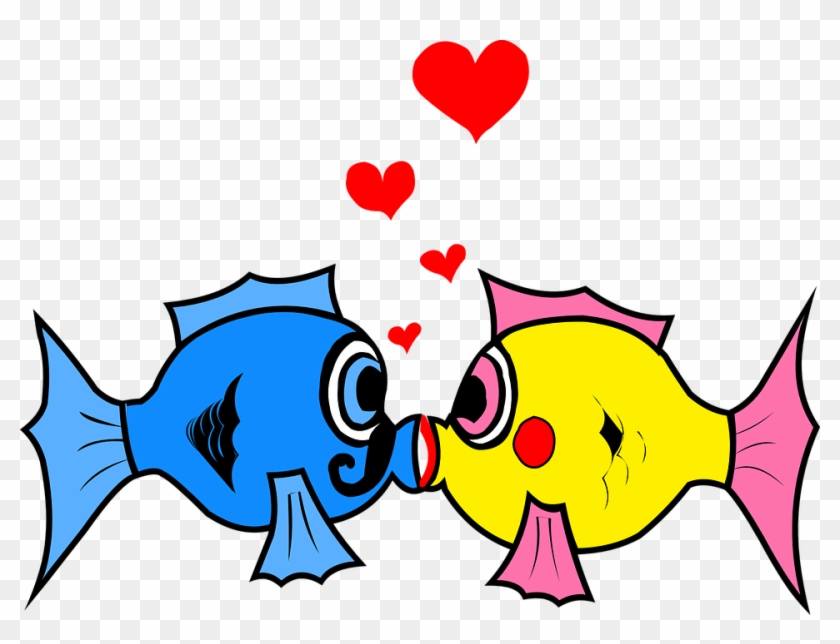 Free Fishing Clipart 13, Buy Clip Art - Fish In Love Clipart #578888