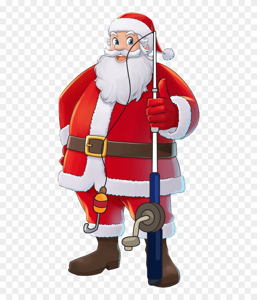 Santa Fishing Clipart #578896