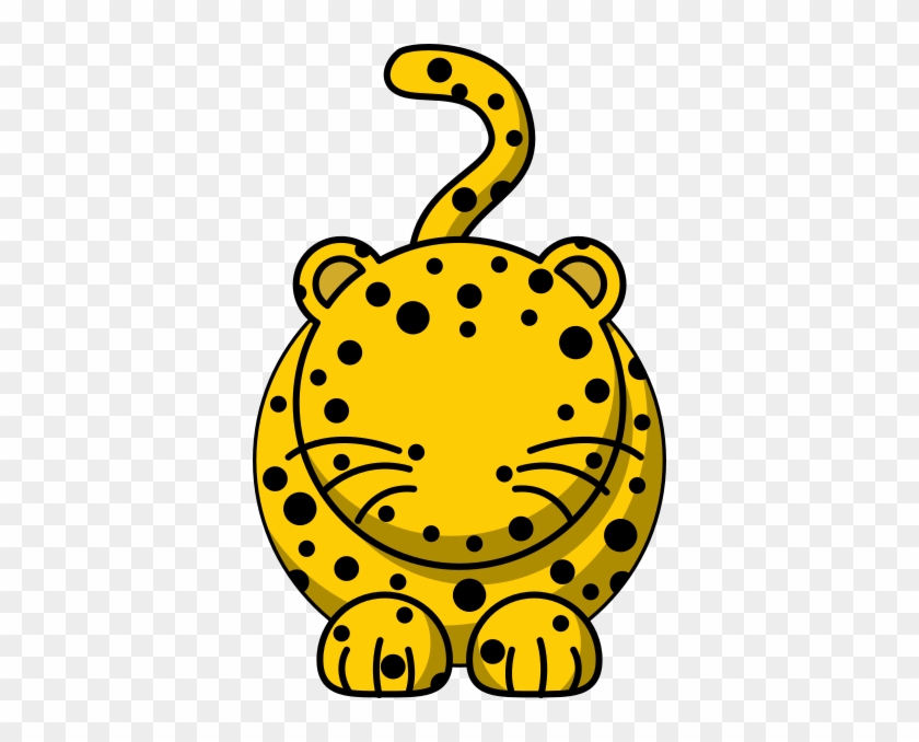 Leopard With No Face Clip Art At Clker - Cartoon Leopard #579139