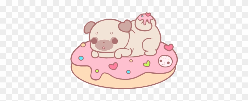 Pug By Angelofrnr On Deviantart - Pug In A Donut #579204