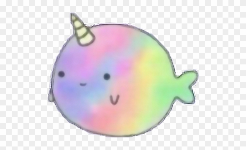 Omfg Unicorn Fish Fat Puffy Rainbow Overlay Sticker - Rainbow Fat Unicorns #579242