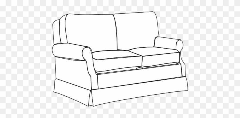 Coloring Trend Medium Size Sofa Clip Art Bw At Vector - Couch Clipart Colouring Pages Transparent #579486