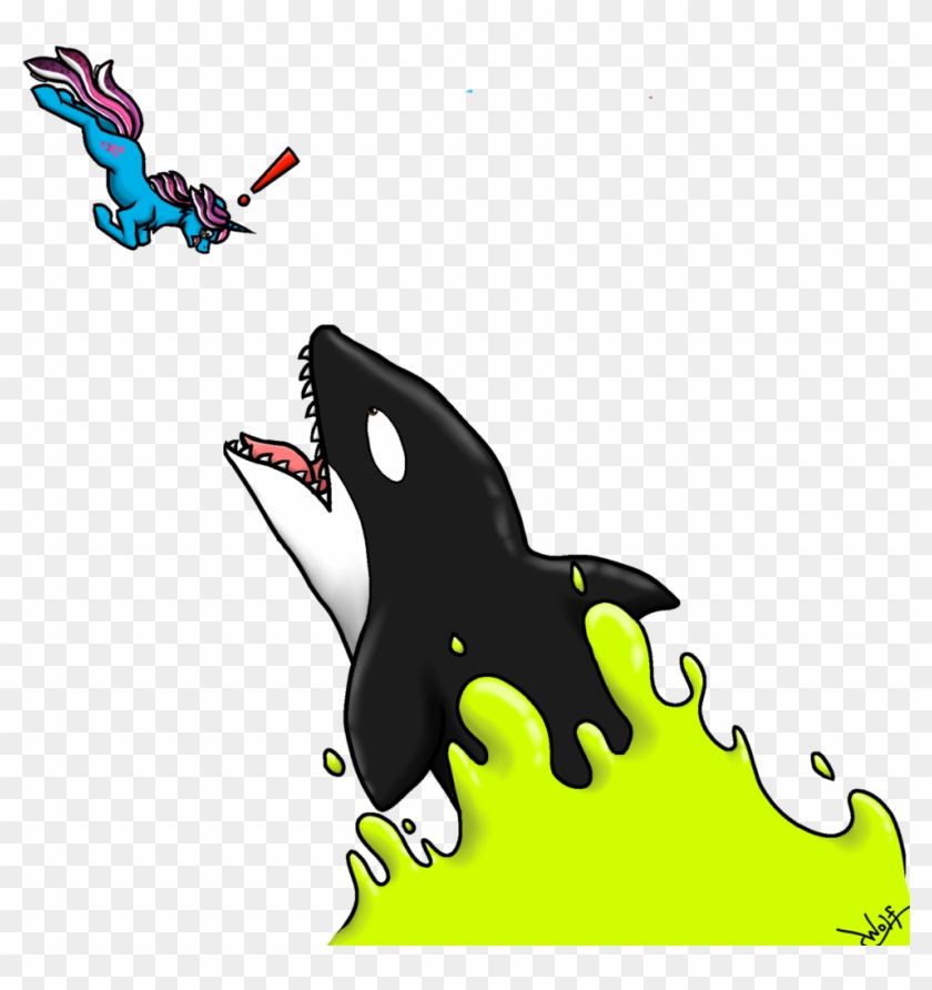 How To Draw A Killer Whale Jumping - Killer Whale Jumping Drawing #579705