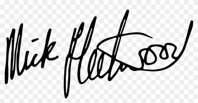 Mick Fleetwood - Calligraphy #580002