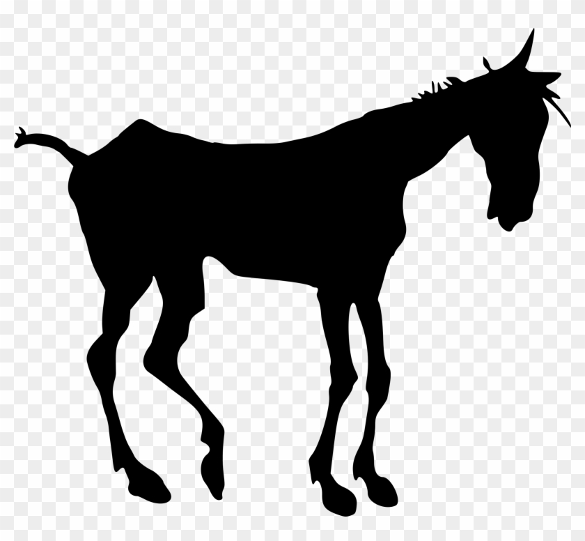 Big Image - Silueta Vector Cabeza Burro #580113