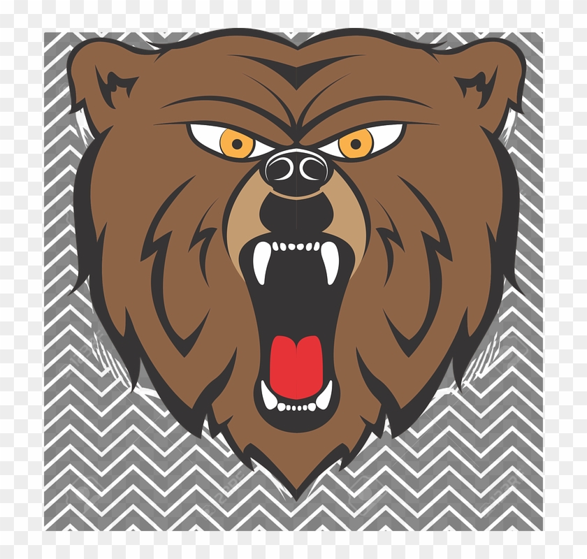 Angry Cartoon Bear - Oso Feroz Animado - Free Transparent PNG Clipart  Images Download
