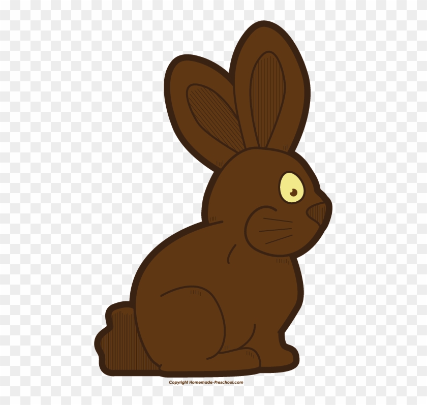 Rabbit Clipart Chocolate Bunny - Chocolate Easter Bunny Clipart #580265