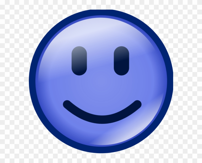 Smiley Face Vector Clip Art - Smiley Face Color Blue #580267