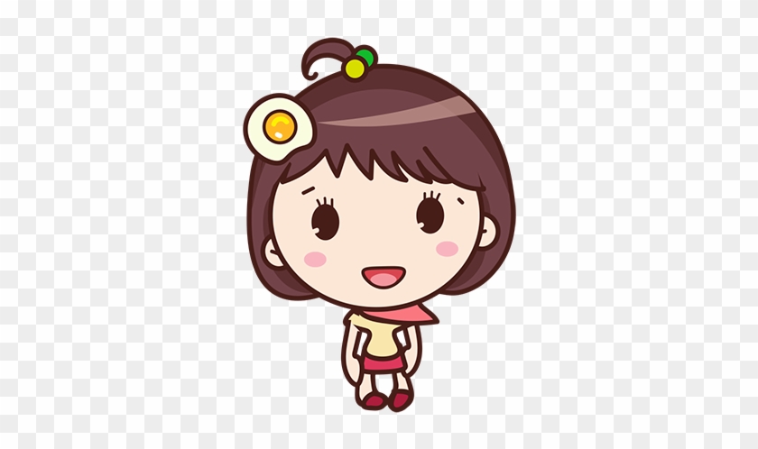 Yolk Girl Sticker - Cute Message Sticker Emoji #580342