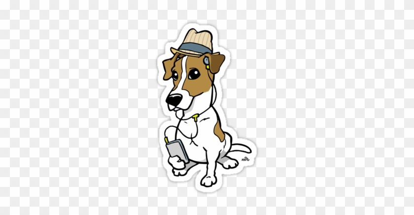 Hipster Russell Sticker > - Jack Russell Terrier #580345