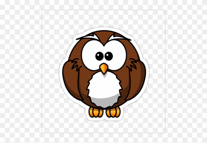 Animal Stickers - Cartoon Owl Shower Curtain #580373