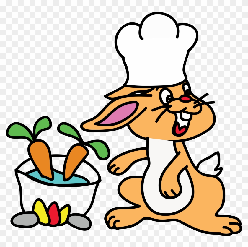 Rabbit - Cartoon Rabbit Cooking #580401