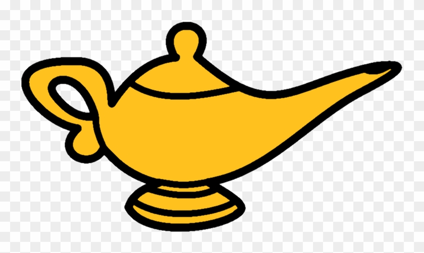 Genie Lamp Clipart Oil Lamp - Oil Lamp Genie Png #580491