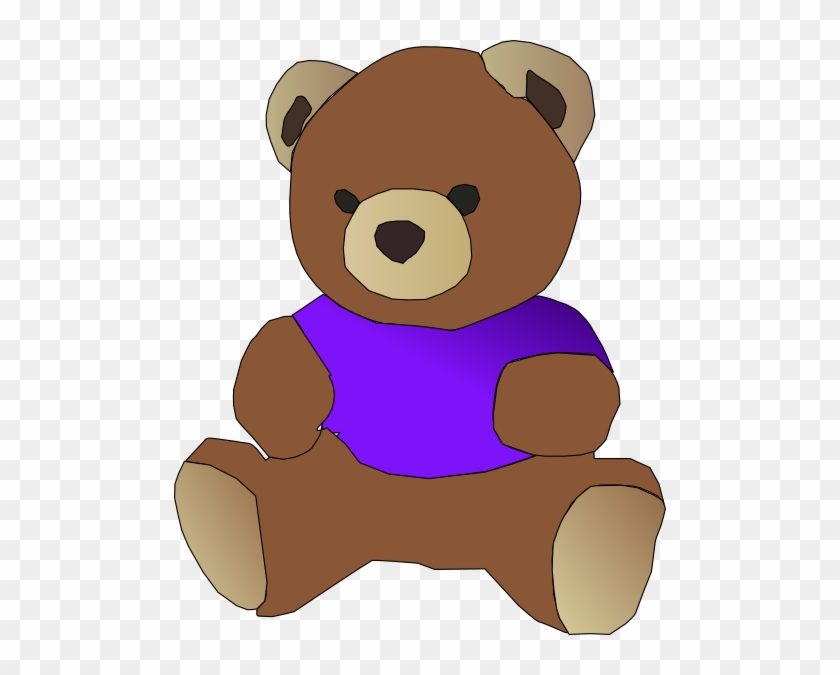Violet Clipart Teddy Bear - Teddy Bear Clip Art #580559
