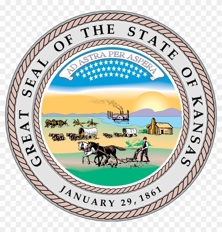 2000px Kansas Stateseal - Great Seal Of Kansas #580660