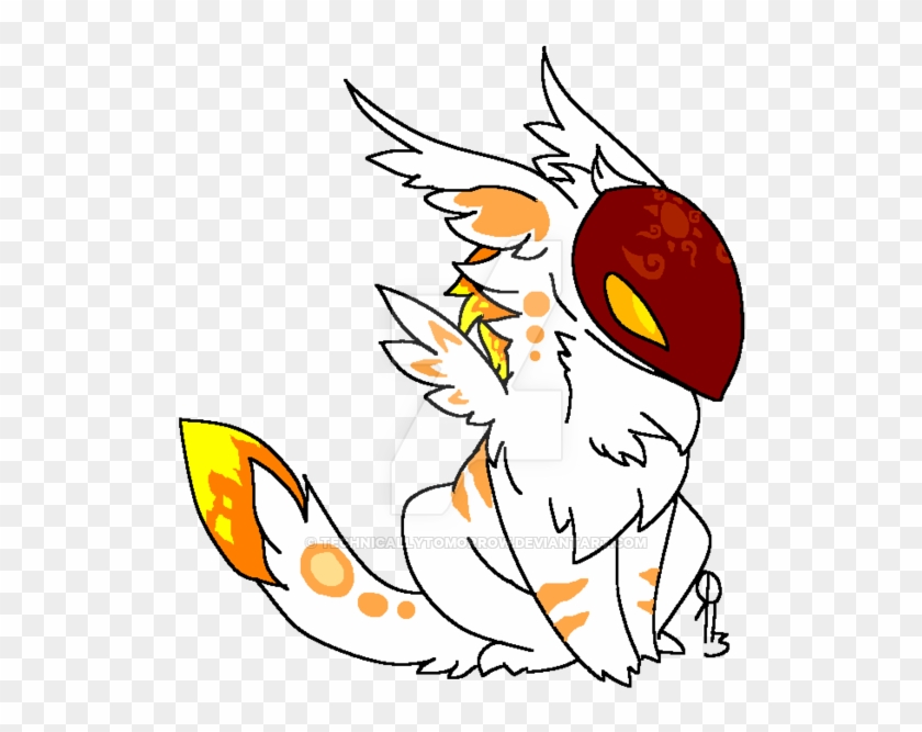 Snow Wolf Baby Winged Kurion By Technicallytomorrow - Snow Wolf Baby Winged Kurion By Technicallytomorrow #580661