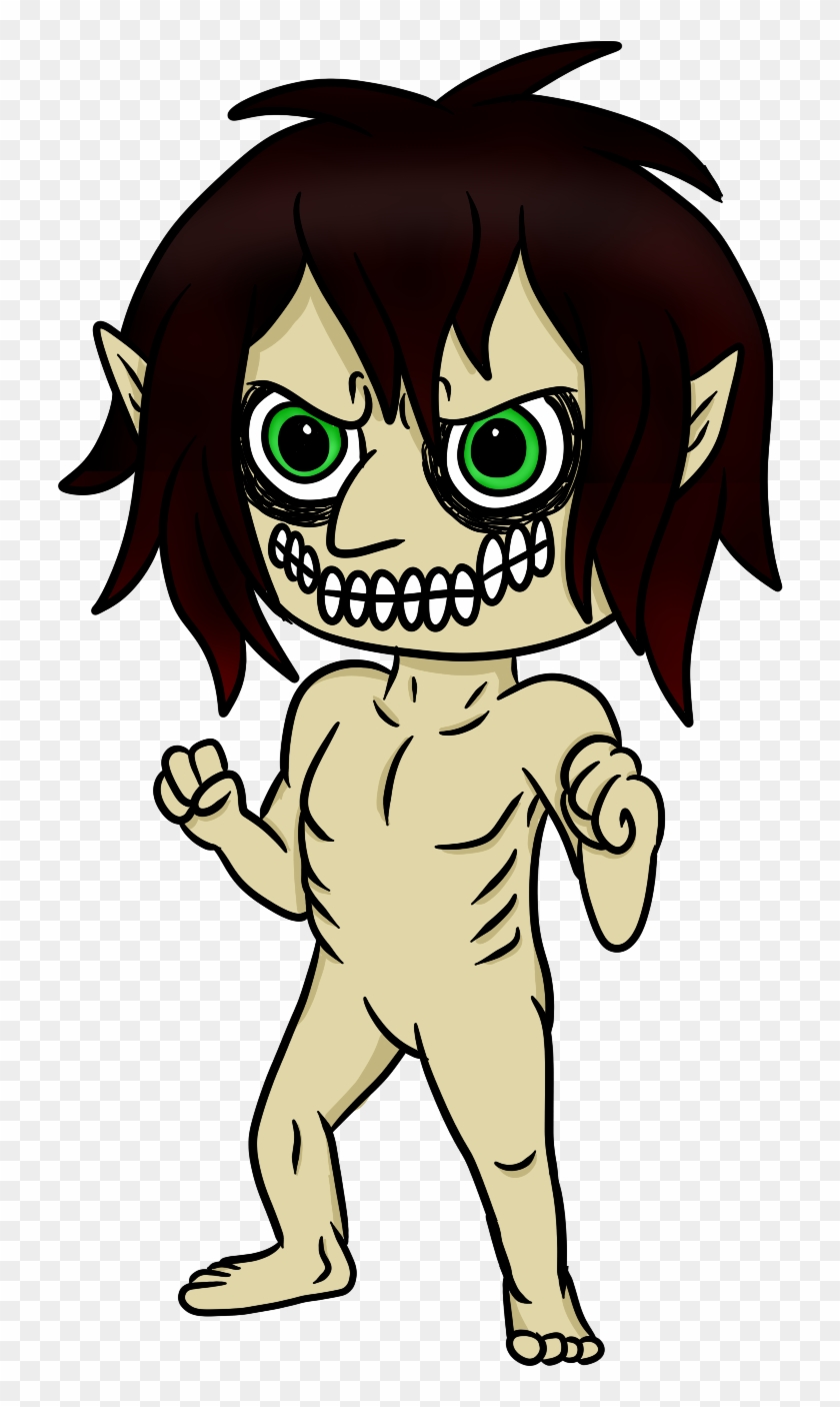 [attack On Titan] Eren Titan Chibi By Niwinoodle - Attack On Titan Eren Png Chibi #580730