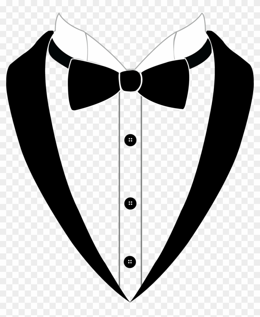 Suit And Bow Tie Cartoon - Bow Tie And Shirt Clip Art #580756