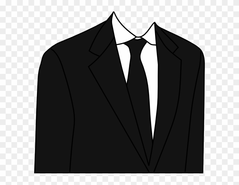 Suit And Tie Clipart - Black Suit Clipart #580835