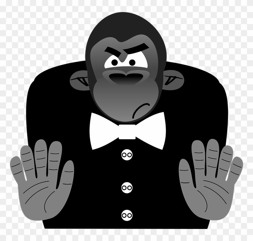 Cartoon Baby Gorilla - Gorilla Clip Art #580839