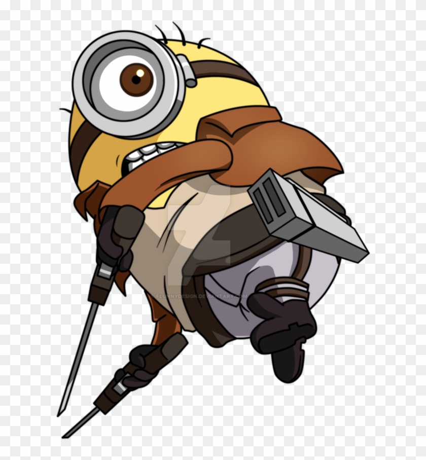 Attack On Minion By Flunnydesign - Illustration #580860