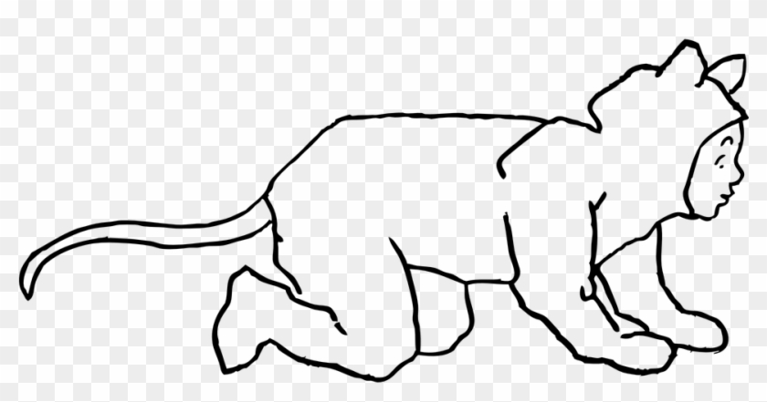 Elephant Head Outline 3, - Outline Of An Animal #580912
