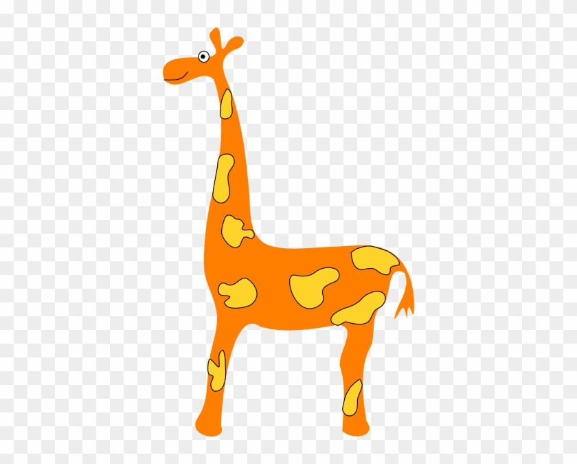 Orange Giraffe Cartoon #580935