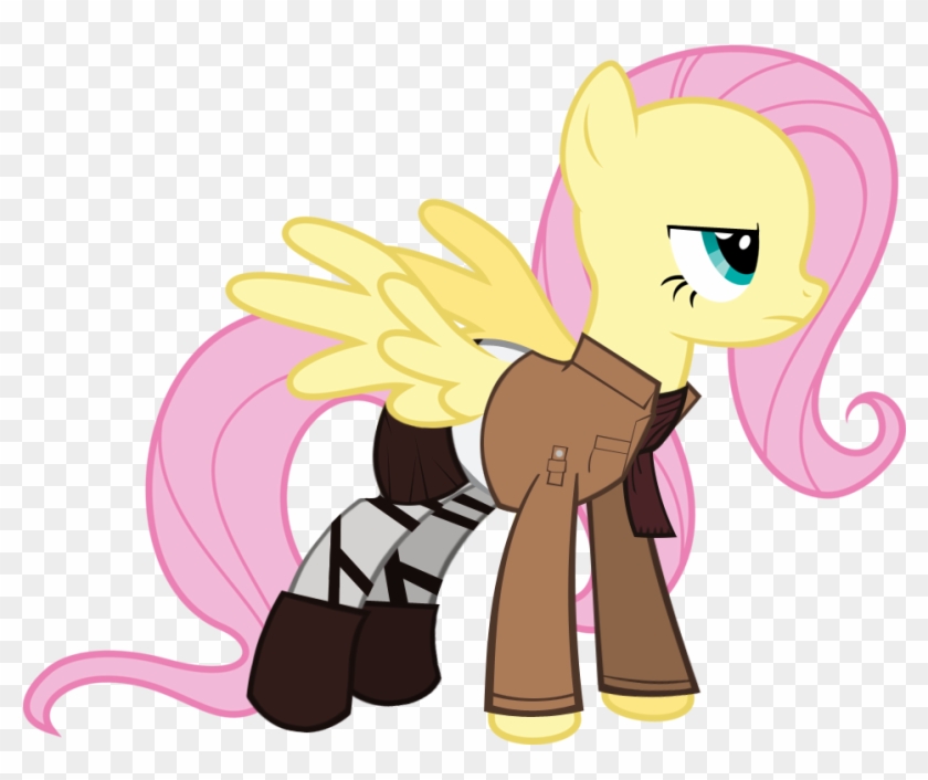 Flare-chaser, Attack On Titan, Clothes, Fluttershy, - Rainbow Dash #580945