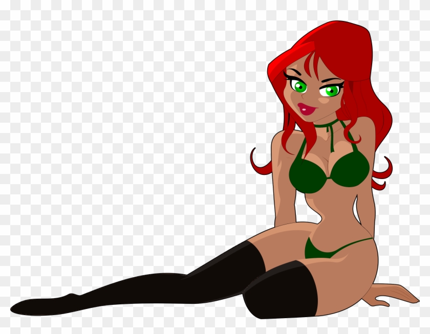 Red-haired Woman In Bikini - Women In Swimsuit Clipart #581168