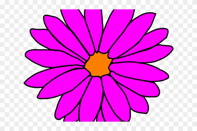 Pink Flower Clipart Girly Flower - Old Phoenix Suns Logo #581194