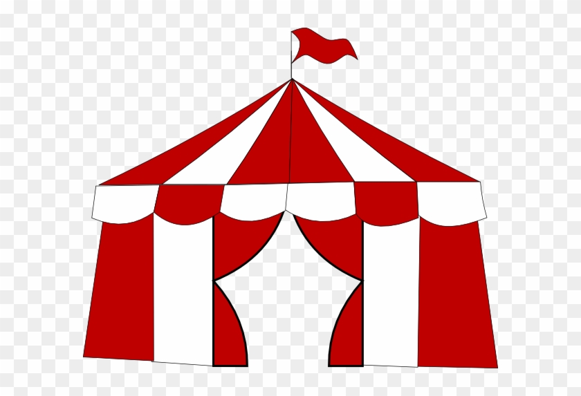 Red Circus Tent Clip Art At Clker - Circus Tent Free Clip Art #581230