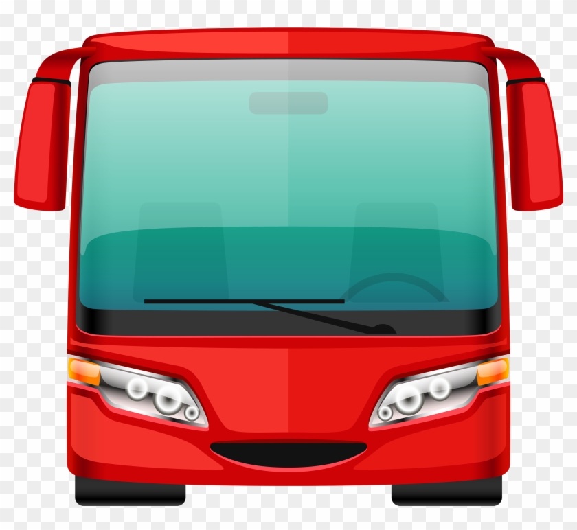 Red Bus Png Clipart - Front Of Red Bus #581236