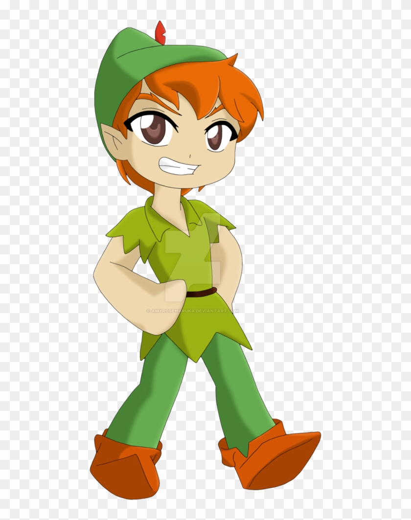 Peter Pan Chibi By Amyroseharuka - Chibi Peter Pan #581232