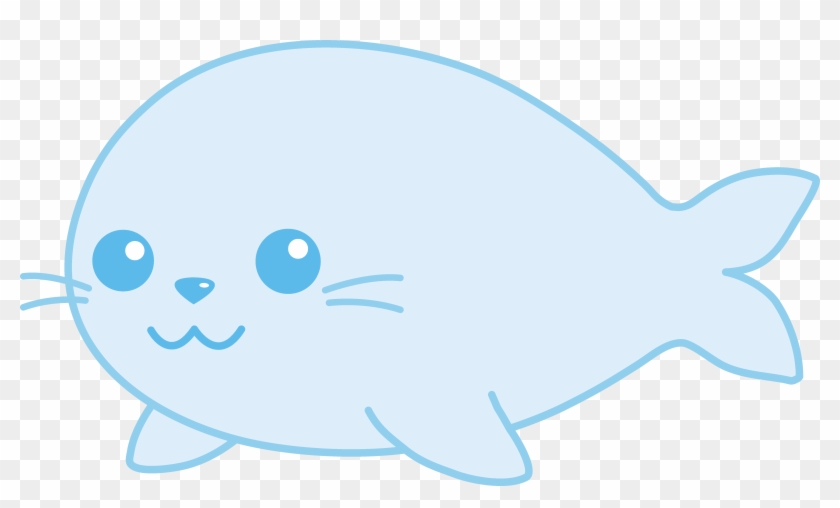 Light Blue Clipart - Harp Seal Clipart #581450