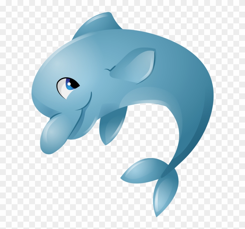 Dolphin Blue Cartoon - Dolphin Blue Cartoon #581527