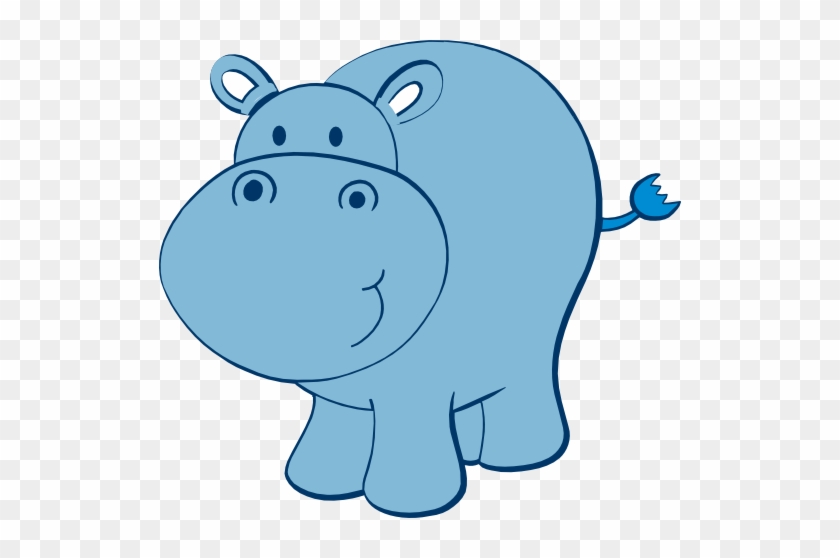 Cute Hippo Free Svg - Hippo Clipart #581536