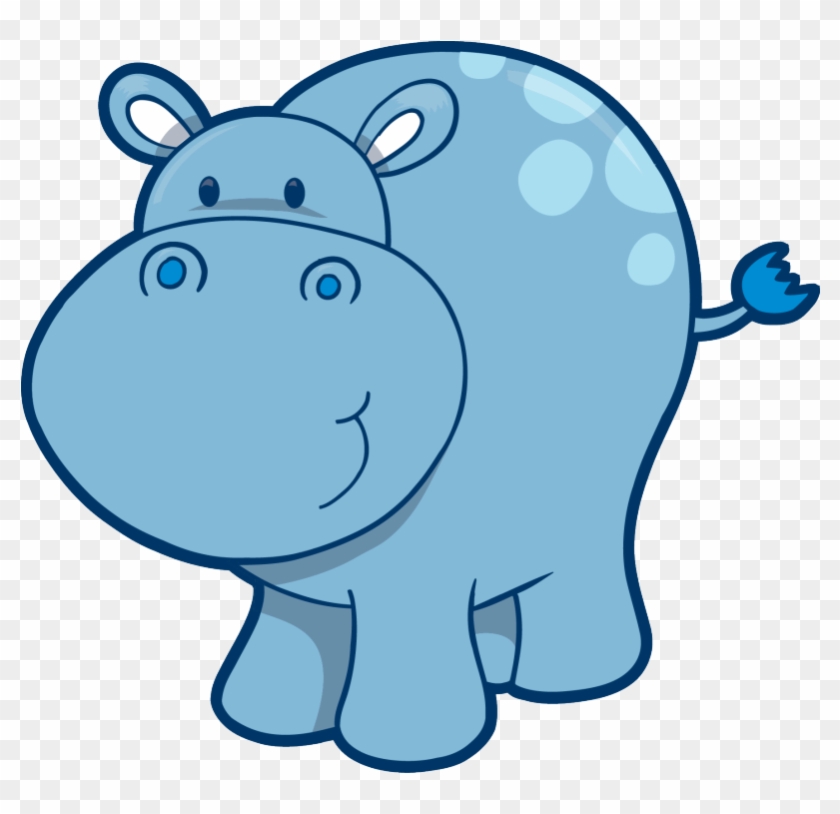 Next - Blue Hippo Cartoon #581539