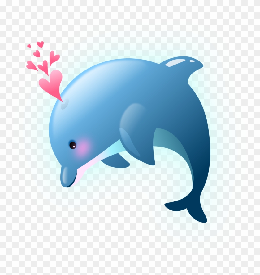Dolphin Valentines Day Clip Art - Dolphin #581549